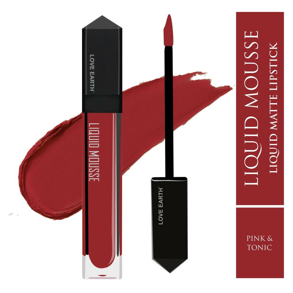 Love Earth Liquid Mousse Lipstick - Pink & Tonic | Grocsy