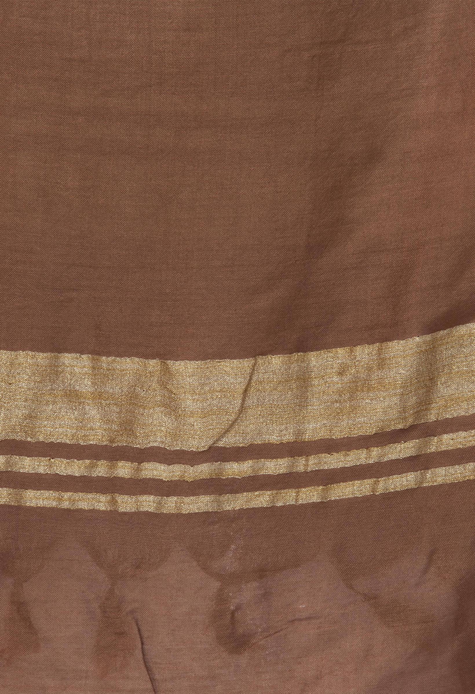 Mominos Fashion Moeza Slub Cotton Brown Dupatta | Grocsy