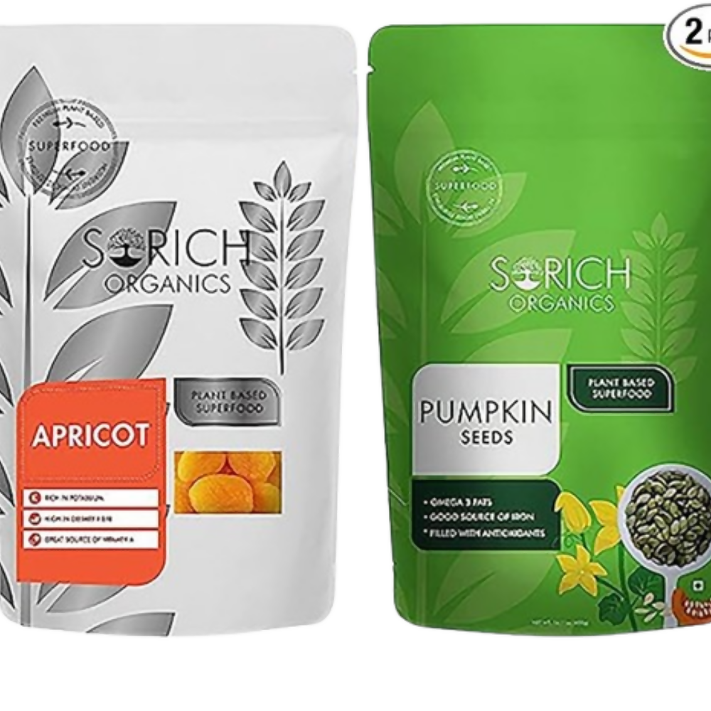 Sorich Organics Pumpkin Seeds + Turkish Apricots | Grocsy