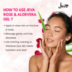 Jeva Rose and Aloe Vera Facial Massage Gel | Grocsy