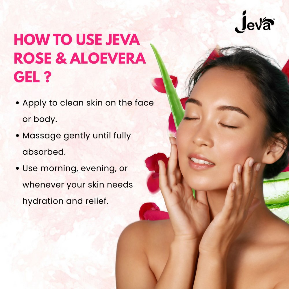 Jeva Rose and Aloe Vera Facial Massage Gel | Grocsy