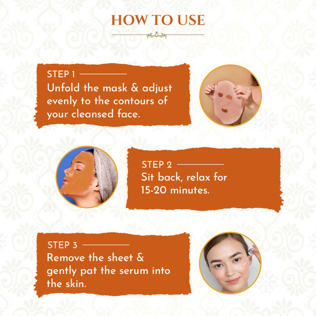 Khadi Essentials 10% Vitamin C Sheet Mask | Grocsy
