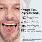 Wellbeing Nutrition Slow Triple Strength Omega 3 Fish Oil Capsules For Men and Women | Grocsy