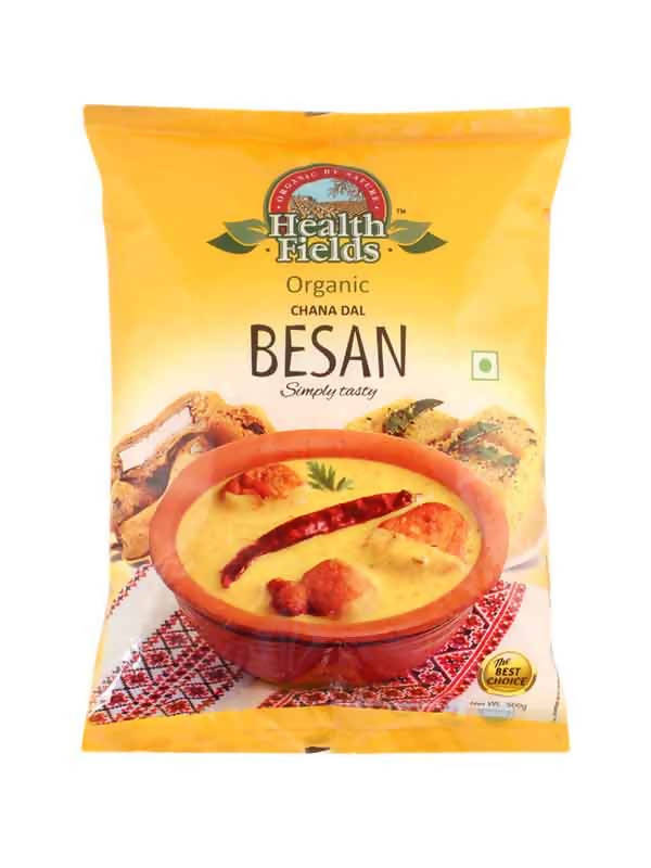 Health Fields Organic Besan (Gram Flour) | Grocsy