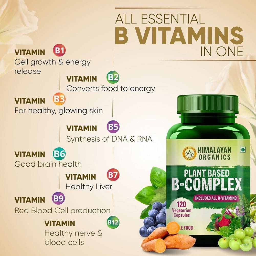 Himalayan Organics Plant Based B-Complex Capsules | Grocsy