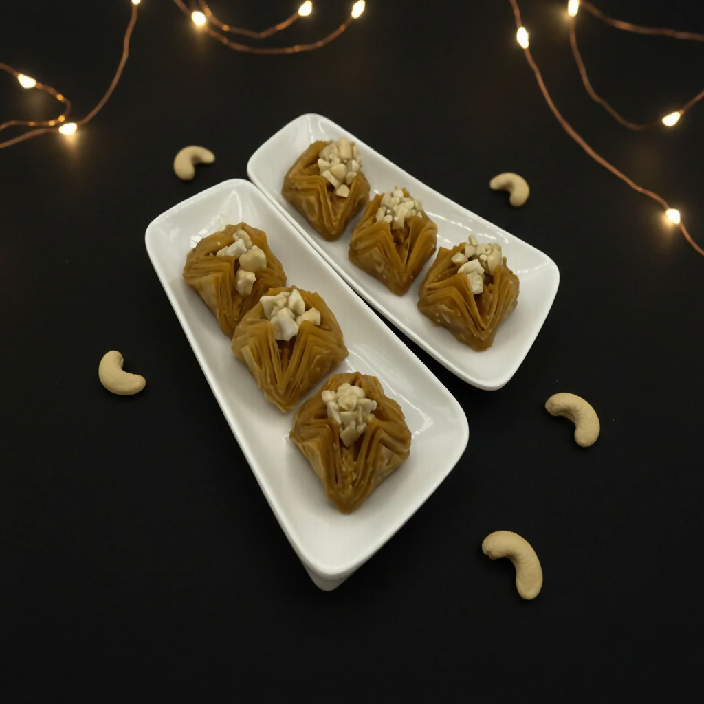 Agra Sweets Banjara Kaju Pyramid Baklava | Grocsy