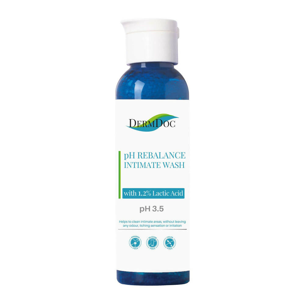Dermdoc pH Rebalance Intimate Wash with 1.2% Lactic Acid | Grocsy
