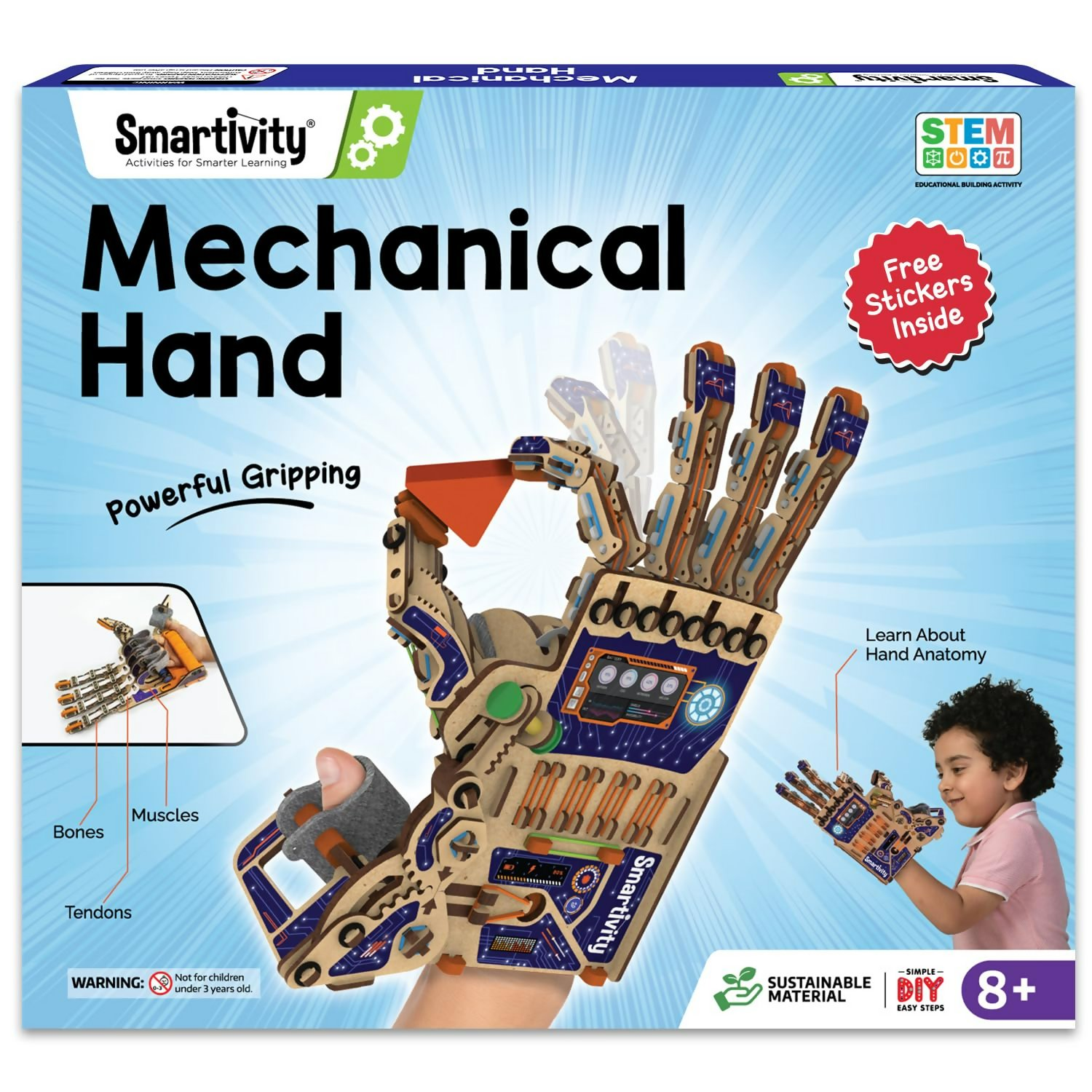Smartivity Robotic Mechanical Hand Toy for Kids 8-10-12-14 Years Old Parents Choice Award Winner | Grocsy
