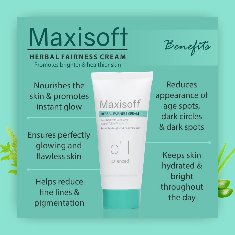 Maxisoft Herbal Fairness Cream Glowing Skin | Grocsy