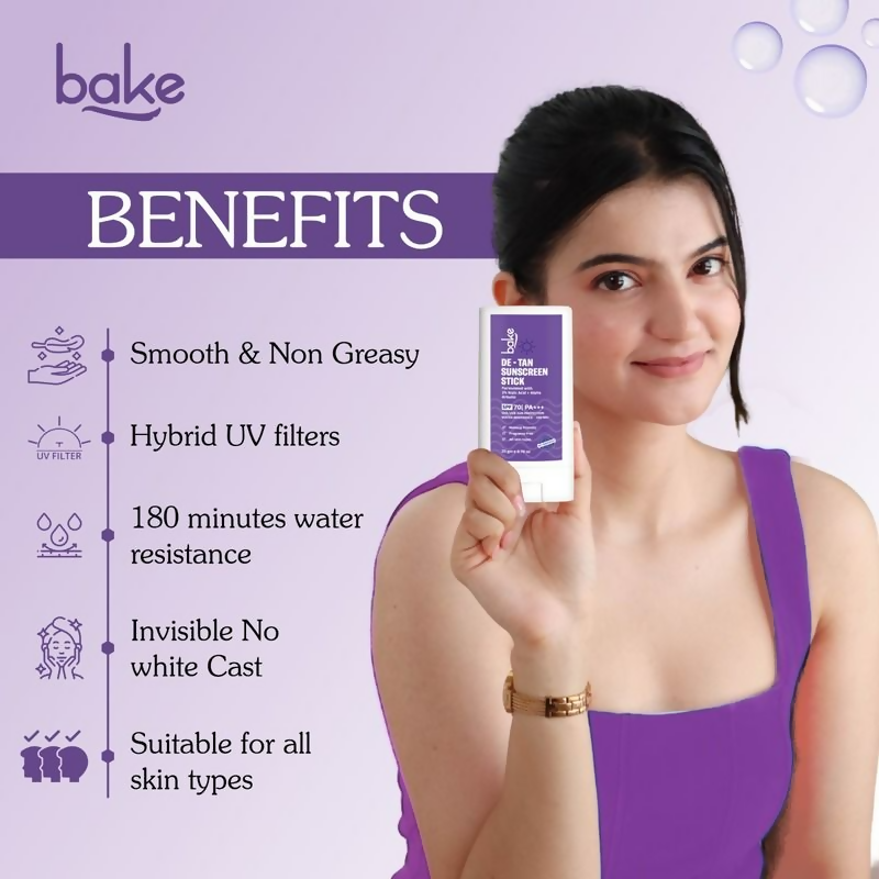 Bake De-Tan Sunscreen Stick Spf 70 Pa++++ | Grocsy