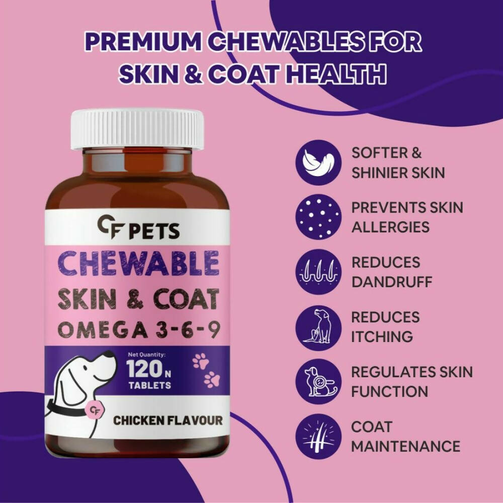 Carbamide Forte Pets Chewable Skin and Coat Tablets | Grocsy