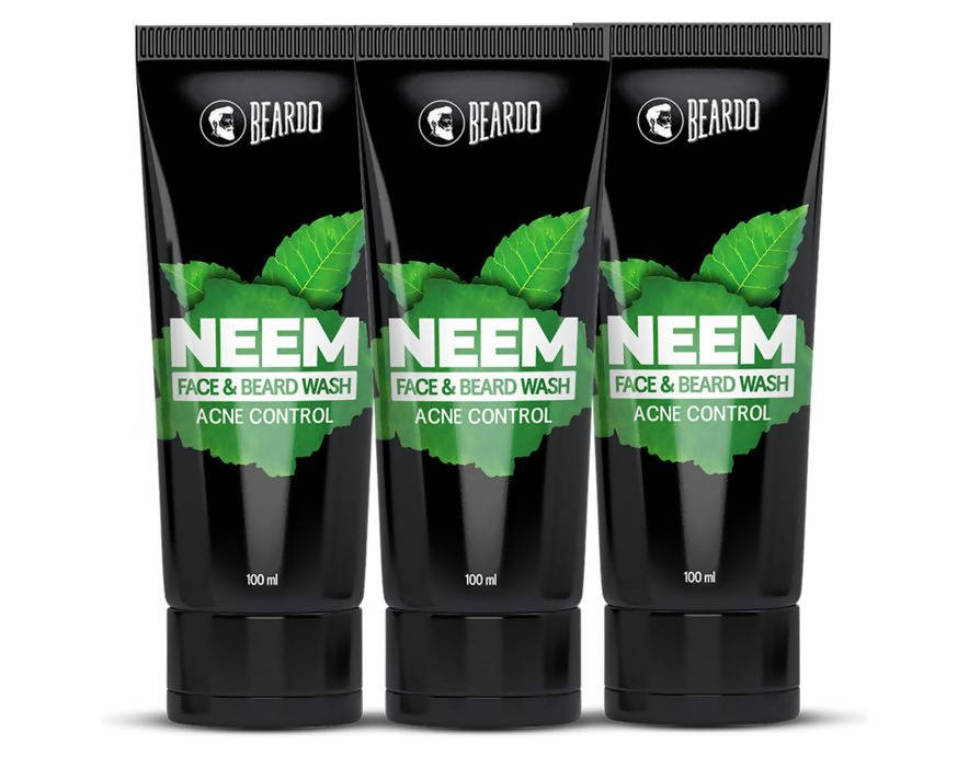 Beardo Neem Face Wash & Beard Wash Acne Control | Grocsy