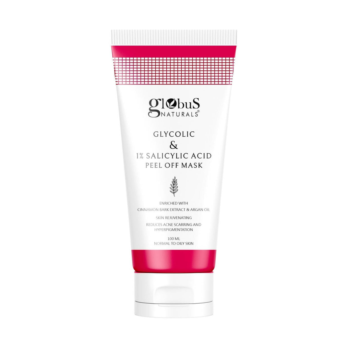 Globus Naturals Glycolic & 1% Salicylic Acid Anti Acne Peel Off Mask | Grocsy