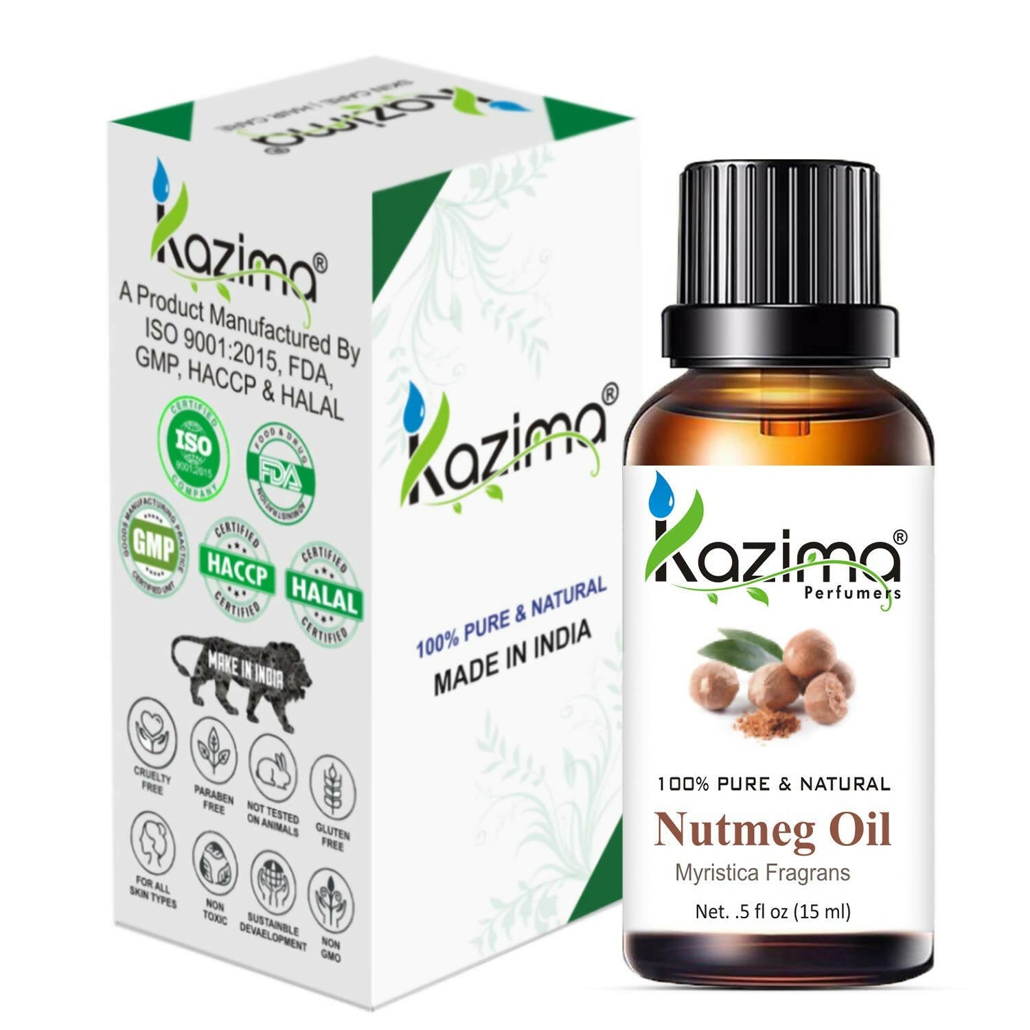 Kazima Nutmeg Essential Oil | Grocsy