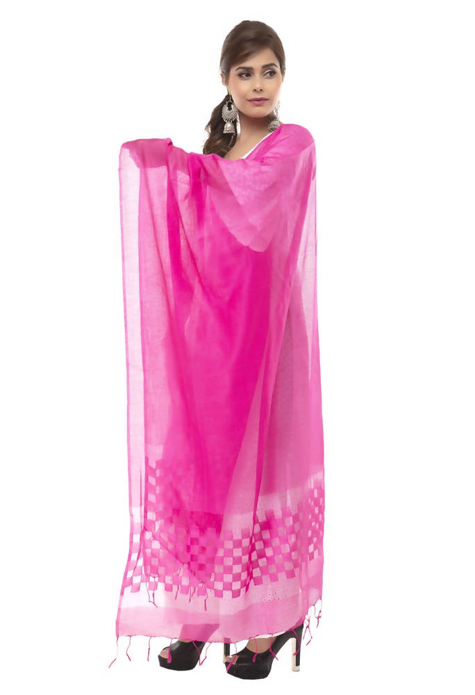 Mominos Fashion Pink Buta Cut Dupatta | Grocsy