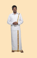 Rajavivaha Cotton White Color Shirt | Grocsy