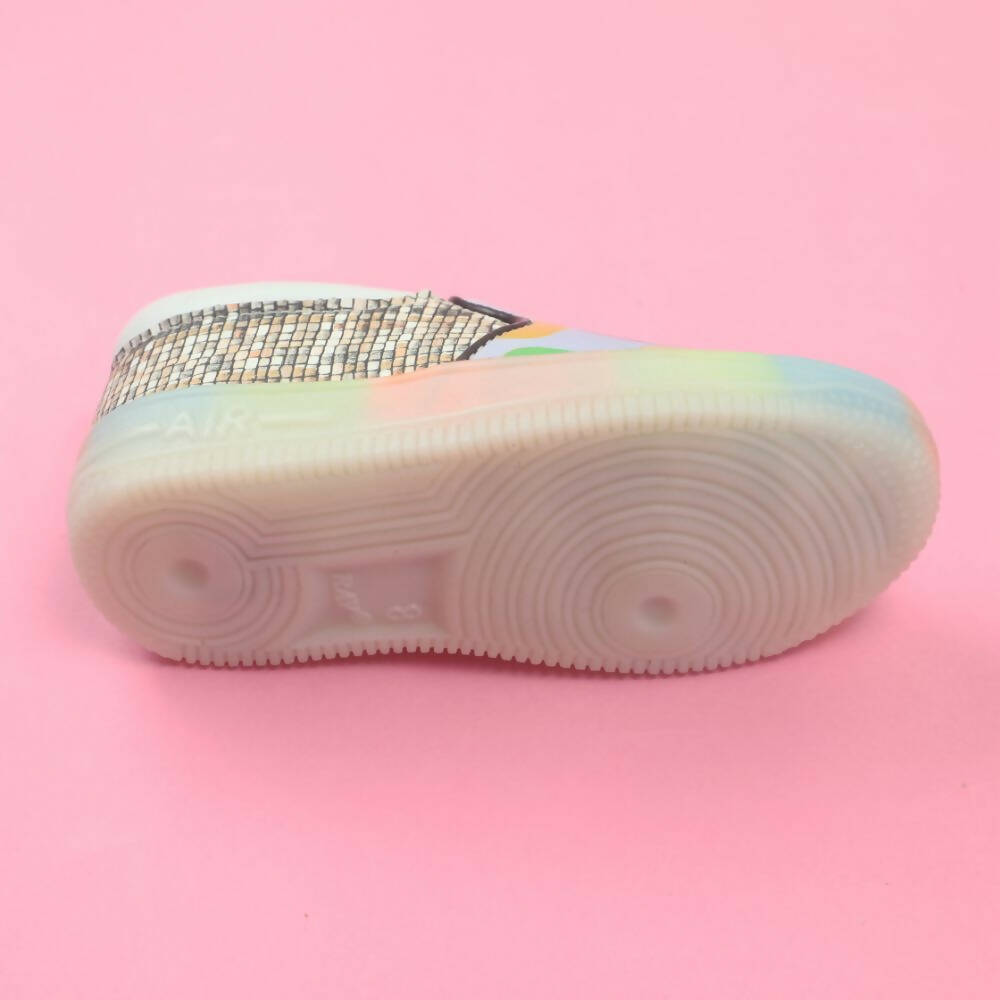 Tiny Bugs Unisex Colorblock Slip Ons Sneakers - Whithe | Grocsy