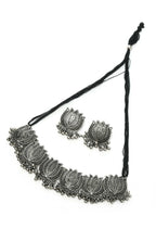 Mominos Fashion Johar Kamal Silver-Plated Brass Finish Lotus Design Choker For Women | Grocsy