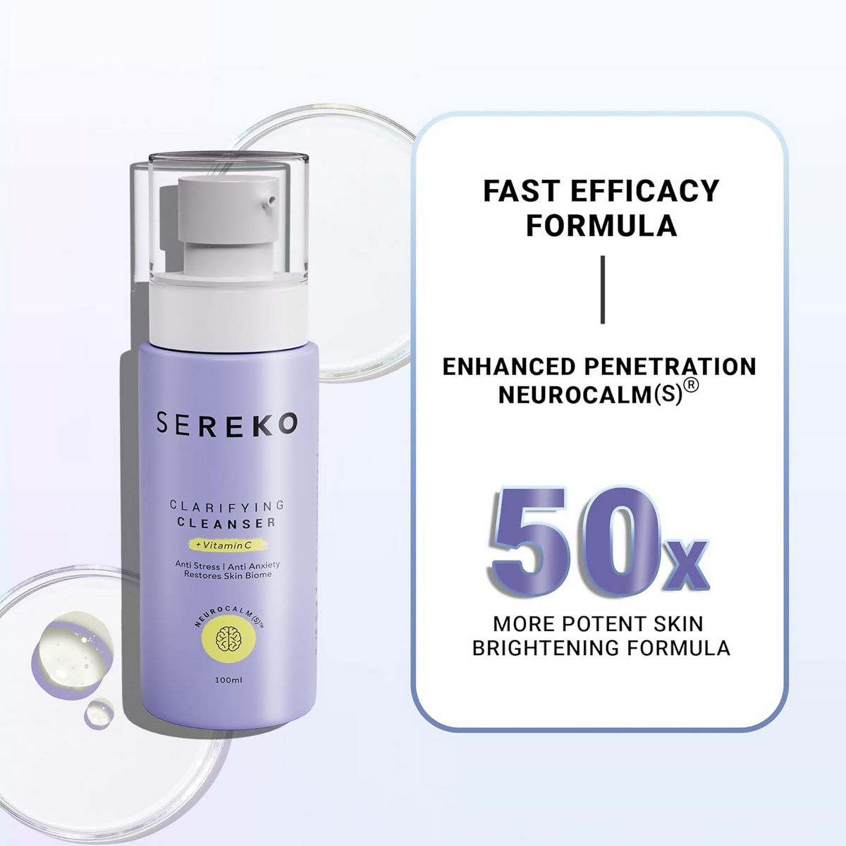 Sereko 50X Vitamin C Face Wash for Glowing & Brightening Skin For Women | Grocsy