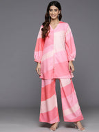 Ahalyaa Women's Traditional Wear Co-ods - Pink | Grocsy