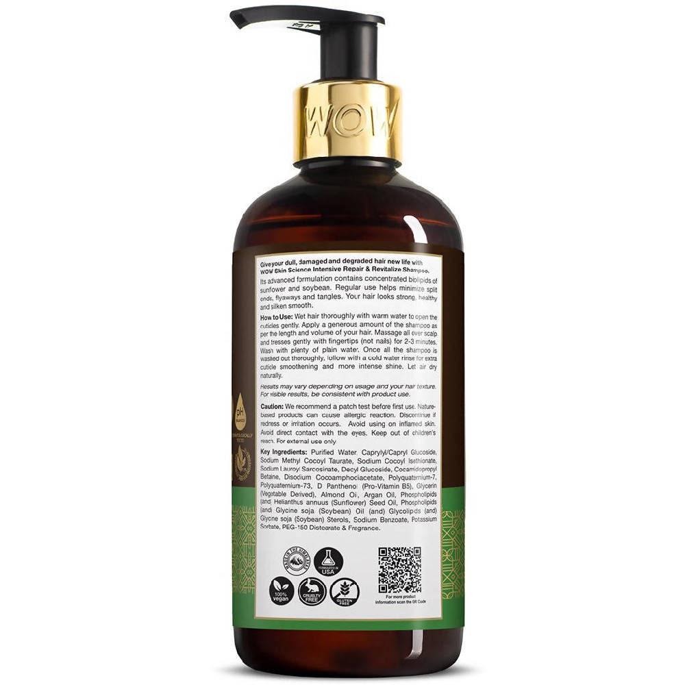 Wow Skin Science Intensive Repair Shampoo and Revitalize | Grocsy