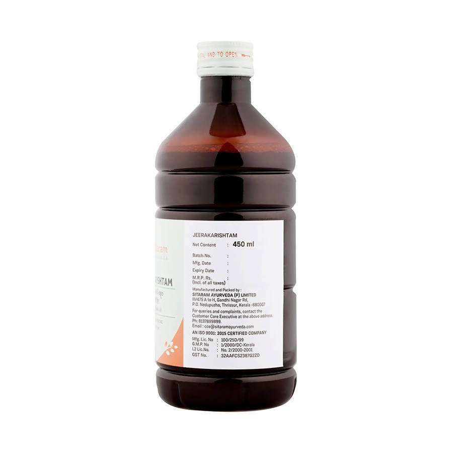 Sitaram Ayurveda Jeerakarishtam Syrup | Grocsy