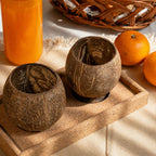 Thenga Handmade Large Coconut Shell Cups | Grocsy