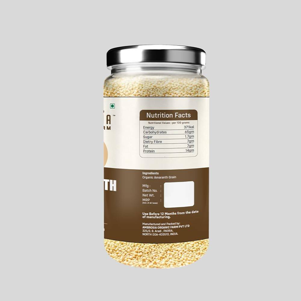 Ambrosia Organic Farm Amaranth Grains | Grocsy