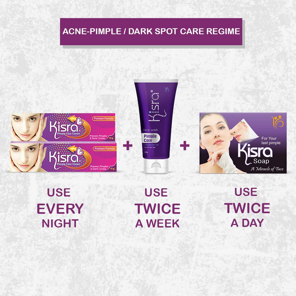 Kisra Ultimate Anti Acne - Pimple & Dark Spot Care Kit | Grocsy