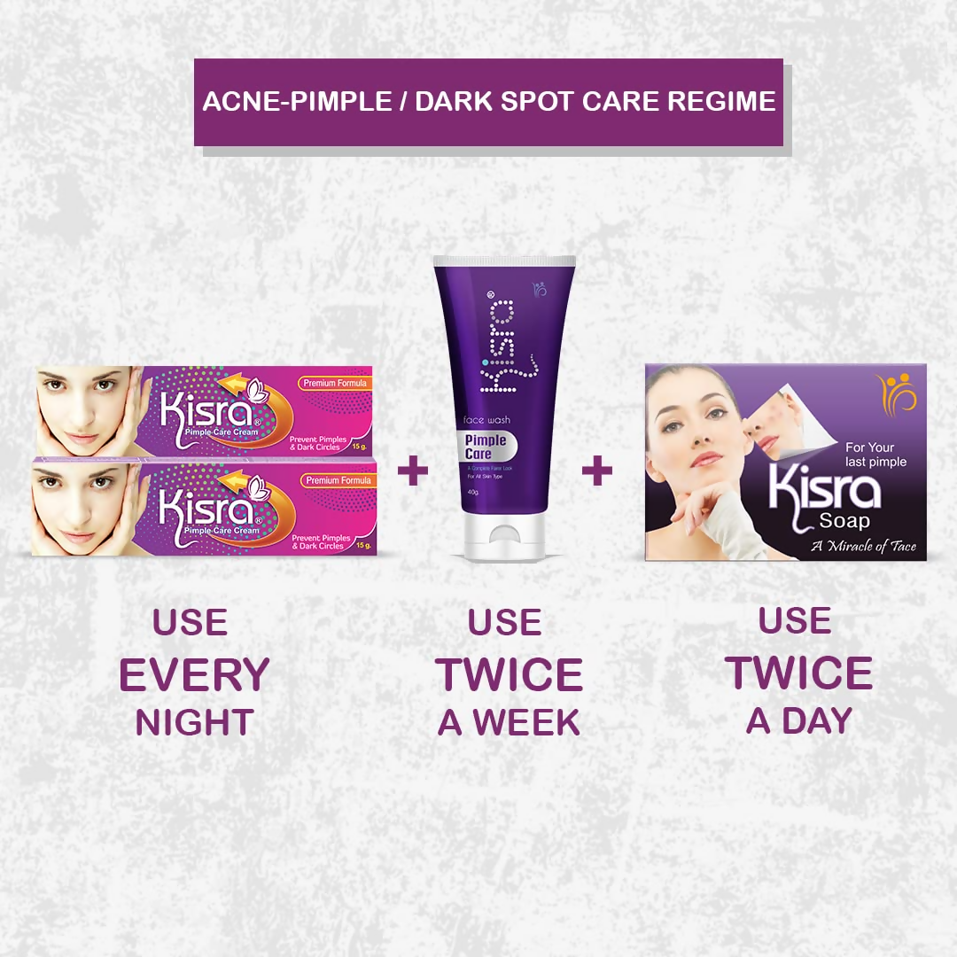 Kisra Ultimate Anti Acne - Pimple & Dark Spot Care Kit | Grocsy