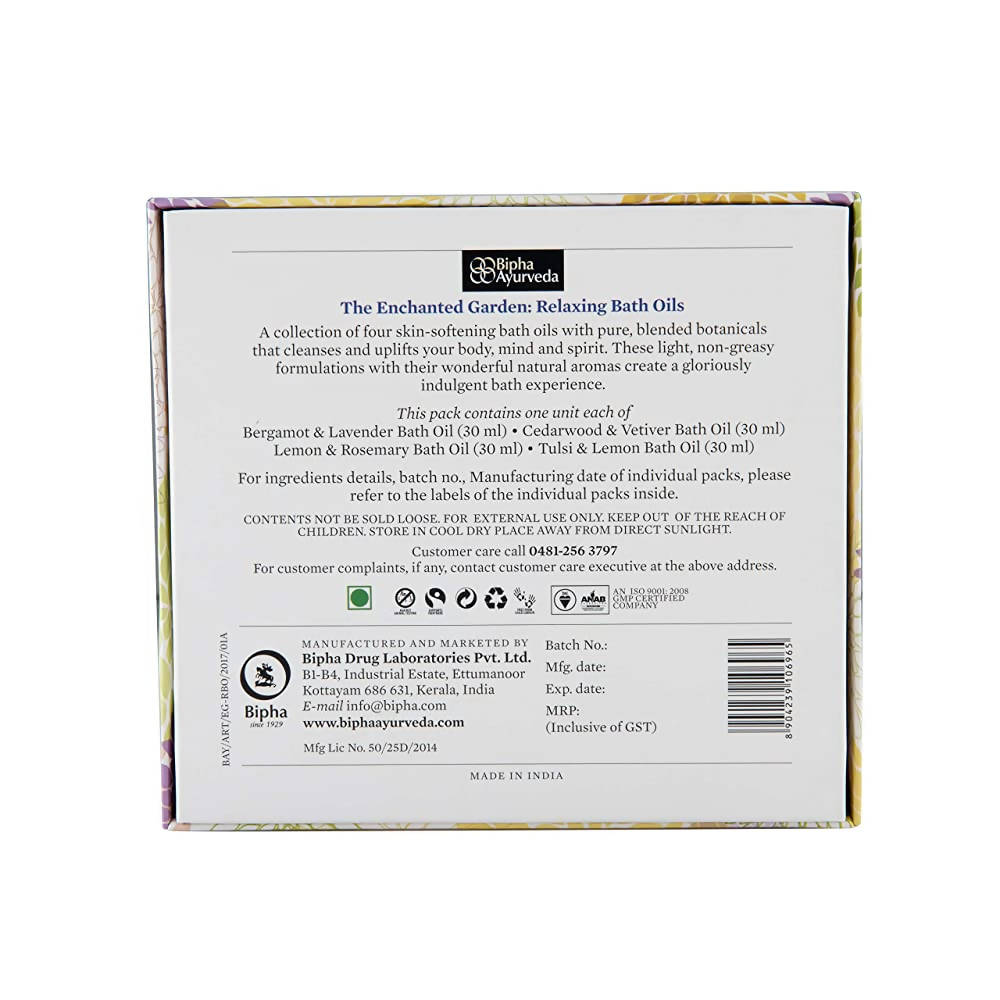 Bipha Ayurveda The Enchanted Garden Bath Oil Combo | Grocsy