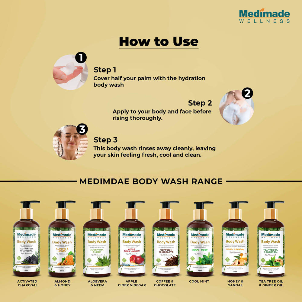 Medimade Wellness Almond & Honey Body Wash | Grocsy