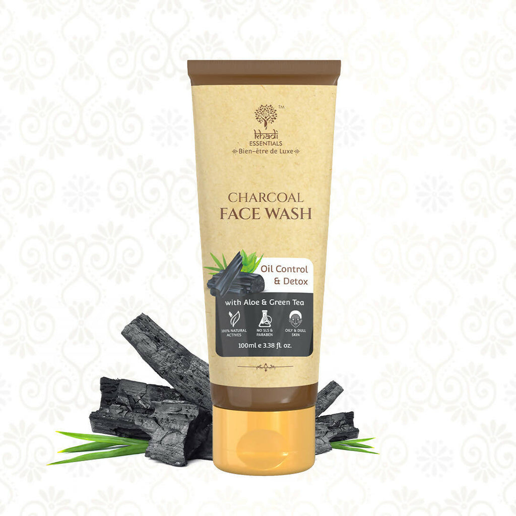 Khadi Essentials Activated Charcoal Face Wash | Grocsy