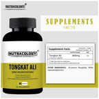 Nutracology Tongkat Ali Testosterone Booster For Stamina Energy and Endurance Tablets | Grocsy