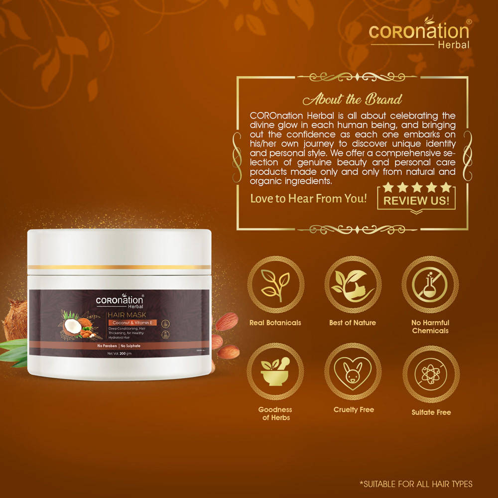 Coronation Herbal Coconut and Vitamin E Hair Mask | Grocsy