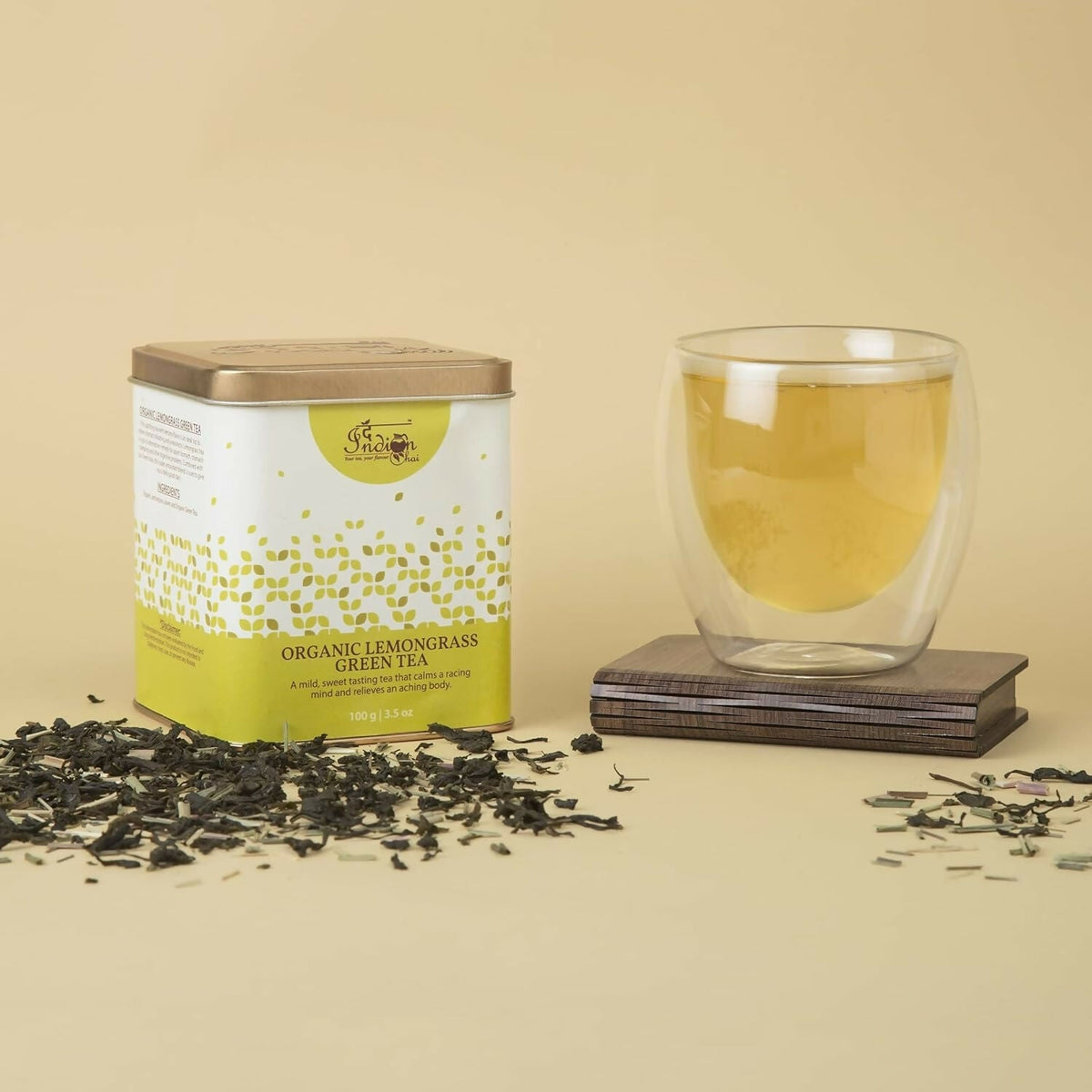 The Indian Chai - Organic Lemongrass Green Tea | Grocsy