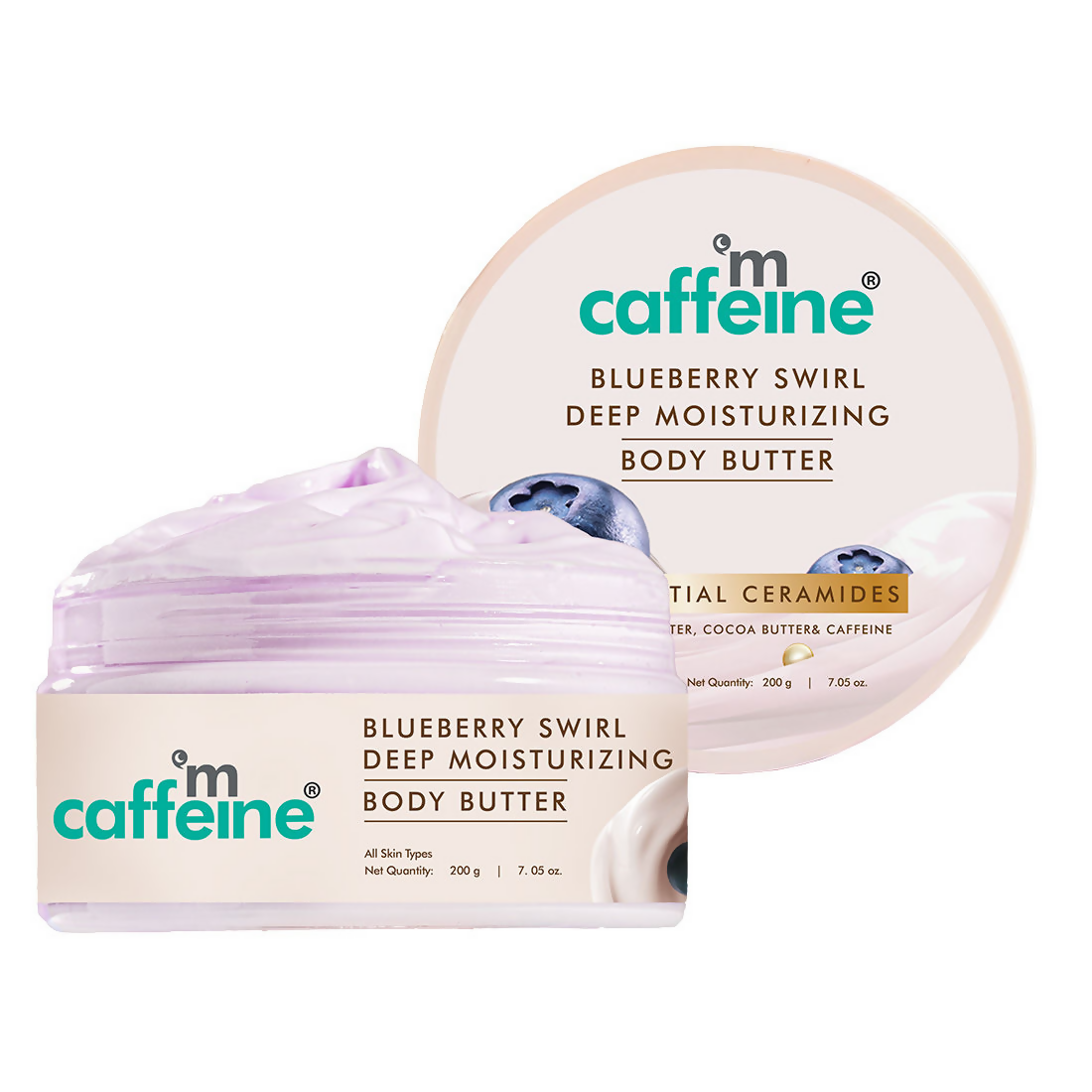 mCaffeine Blueberry Swirl Deep Moisturizing Body Butter | Grocsy