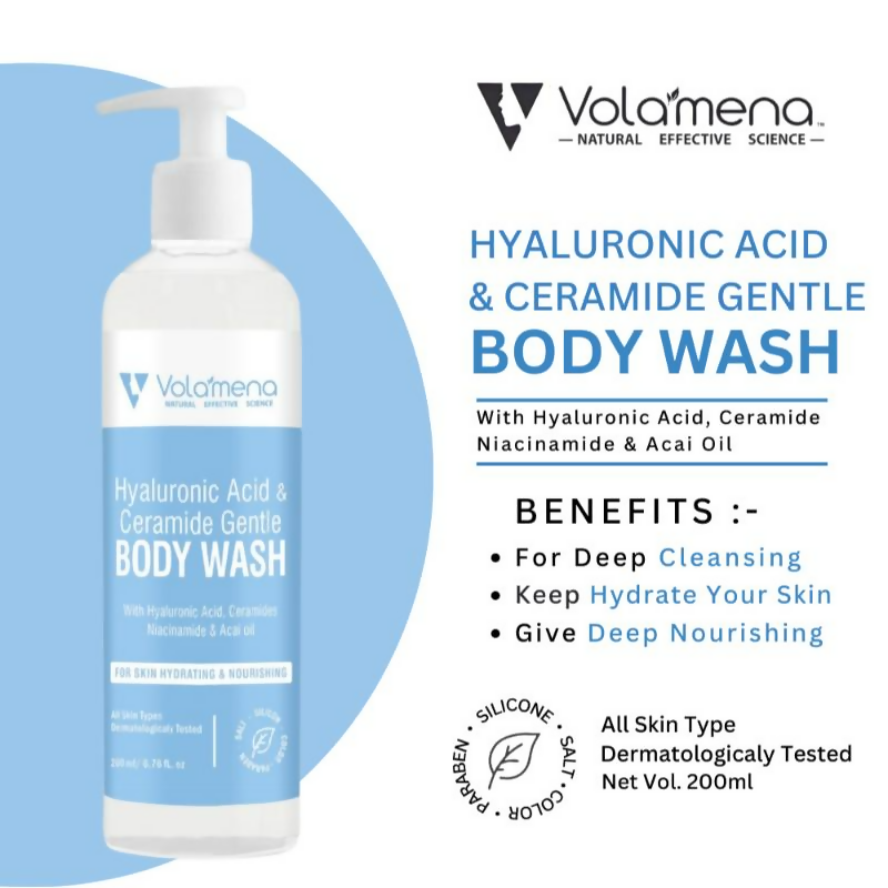 Volamena Hyaluronic & Ceramide Gentle Body Wash | Grocsy