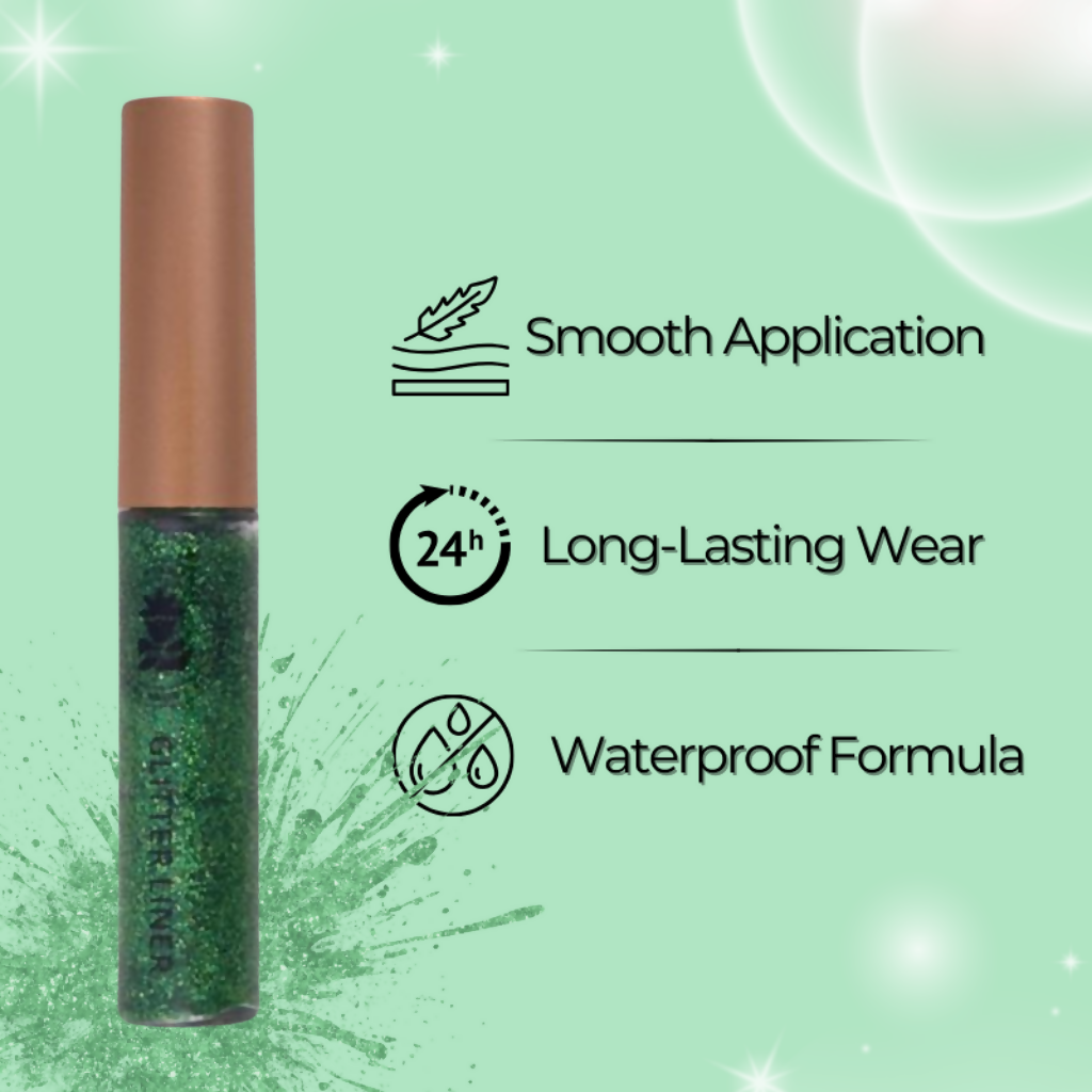 BOBI Glitter Eyeliner Green Diamond Sparkle Finish | Grocsy