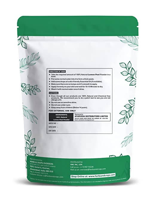 H&C Herbal Lemon Peel Powder | Grocsy
