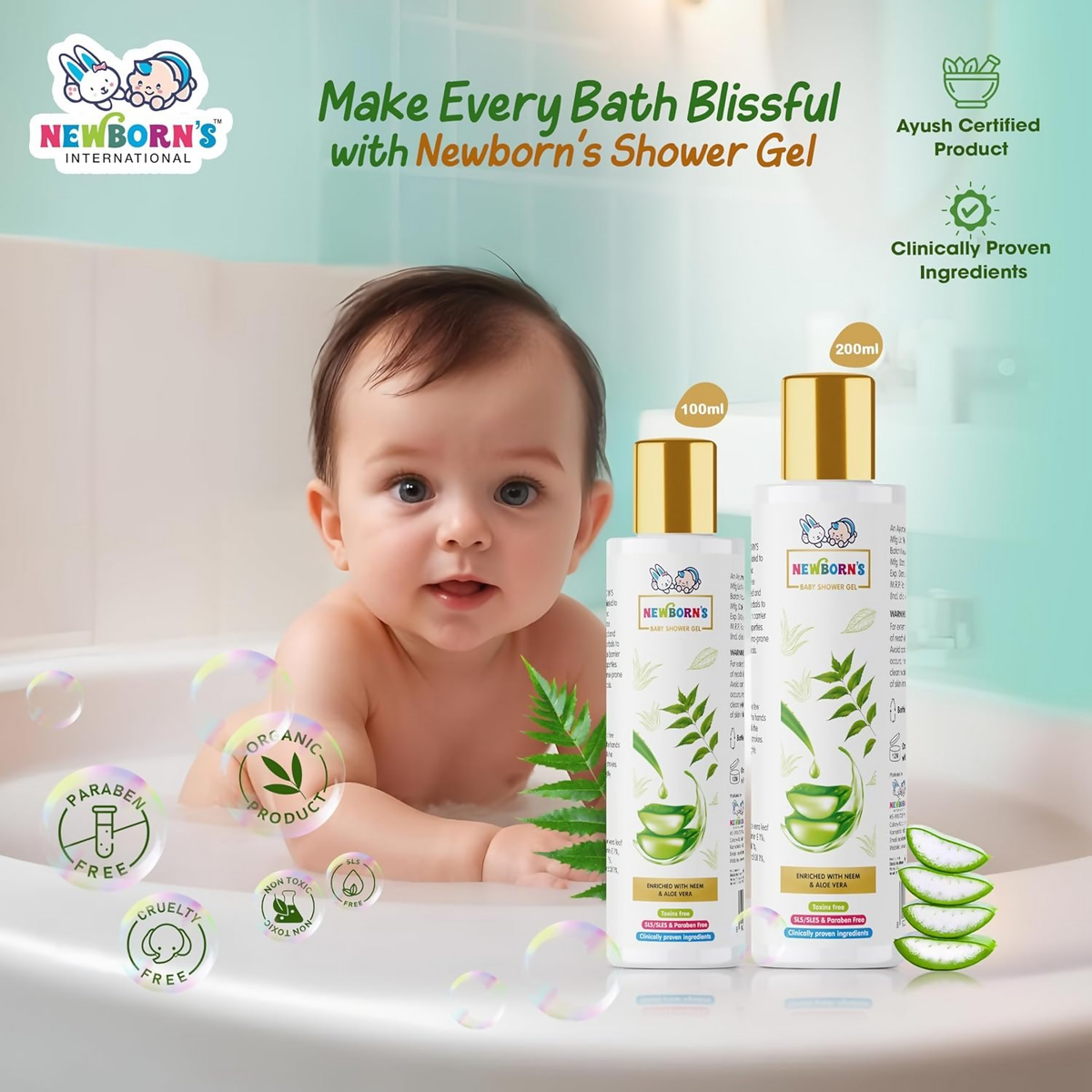 Newborn's Gentle Baby Shower Gel | Grocsy