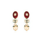Nuyug 22K Gold Plated Radiant Sage Stone Kundan Necklace | Grocsy