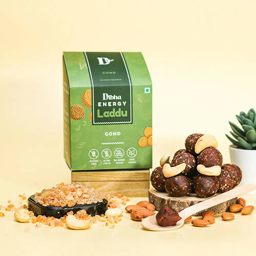 Dibha Gond Laddu (Sugar-Free, Gluten-Free, 100% Natural) | Grocsy