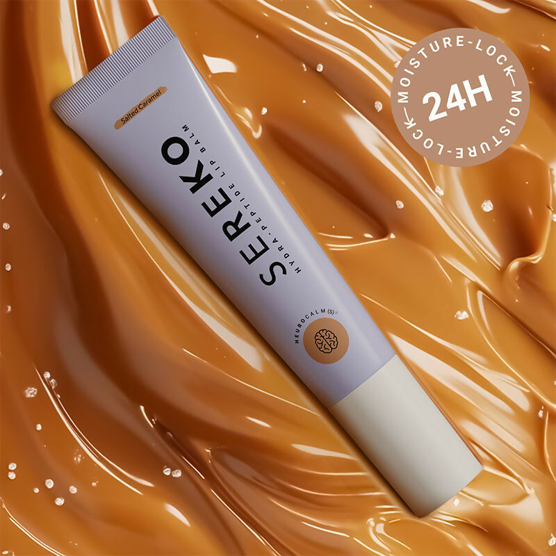 Sereko Hydra - Peptide Lip Balm, Clear, Enriched With Ceramides Barrier Repair Salted Caramel | Grocsy