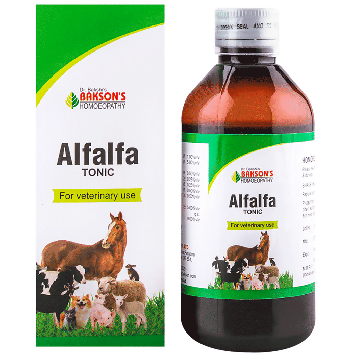 Bakson's Homeopathy Alfalfa Tonic For Veterinary Use | Grocsy