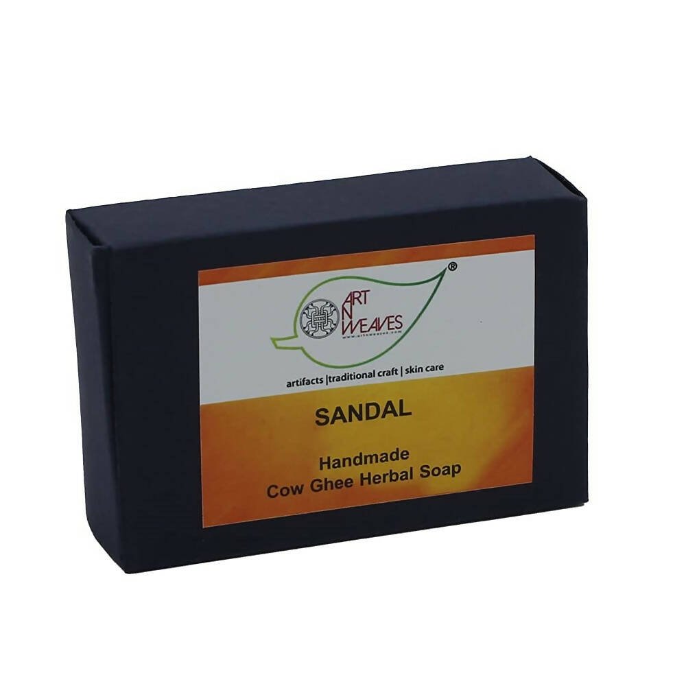 artNweaves Sandal Handmade Cow Ghee Herbal Soap | Grocsy