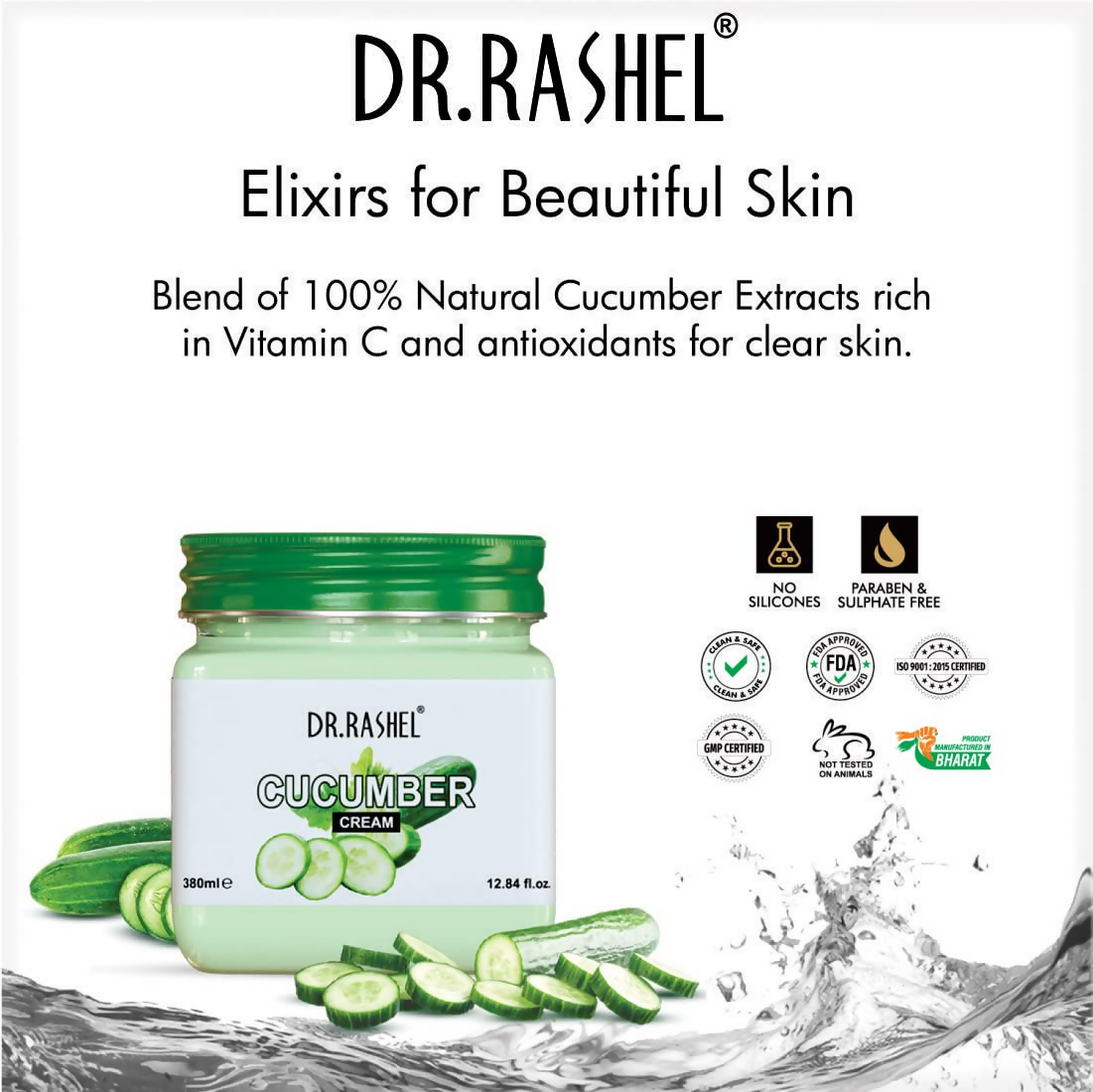 Dr.Rashel Cucumber Cream For Face And Body | Grocsy