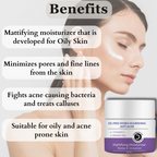 Dermistry Green Tea Vitamin C Oil Free Hydra Nourishing Mattifying Moisturizer Oily Acne Prone Skin | Grocsy