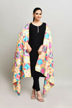 Joban Fashion Multi Color Cotton Embroidery Work Phulkari Dupatta | Grocsy