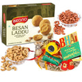 Bikano Besan Laddoo and Dryfruits Rakhi Gifts | Grocsy